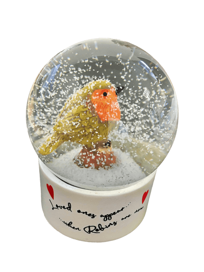 Christmas Loved Ones Robin Snow Globe