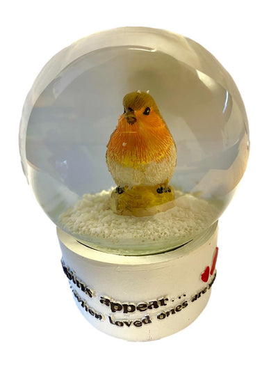 Christmas Loved Ones Robin Snow Globe