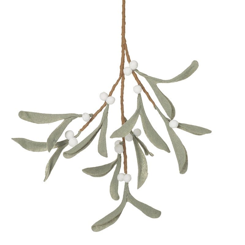 Heaven Sends Christmas Christmas Decorations Felt Mistletoe Christmas Hanger Decoration