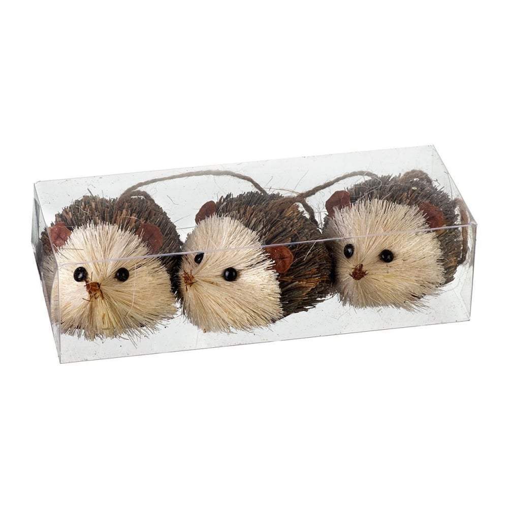 Heaven Sends Christmas Christmas Decorations Heaven Sends Set Of 3 Bristle Hedgehogs