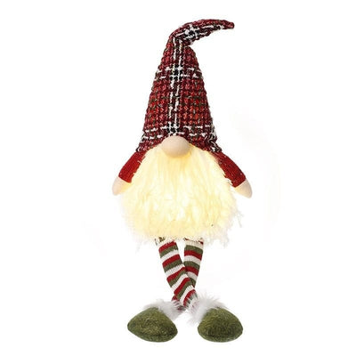 Heaven Sends Christmas Christmas Decorations Light Up Tartan Gonk Christmas Decoration