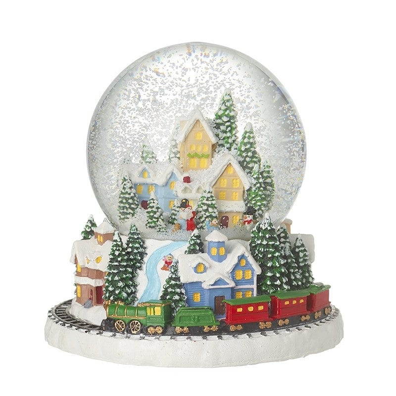 Heaven Sends Christmas Snow Globes Luxury Village Scene Musical Christmas Snow Globe