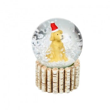 Miniature Golden Labrador Snow Globe