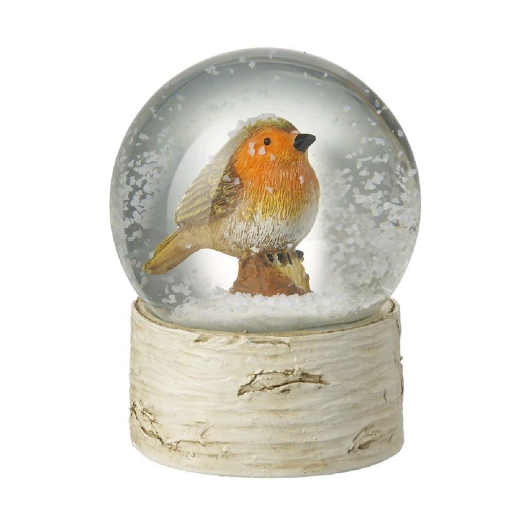 Heaven Sends Christmas Snow Globes Miniature Robin Christmas Snow Globe