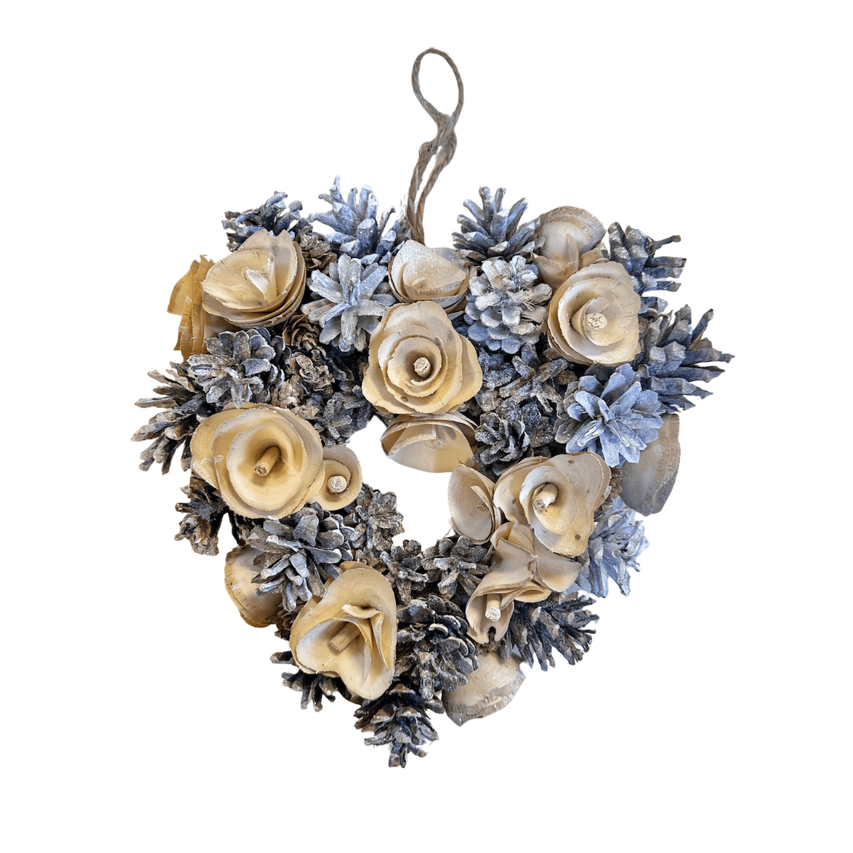 Heaven Sends Christmas Christmas Decorations Pinecone and Floral Christmas Wreath