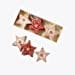 Heaven Sends Christmas Christmas Decorations Red and Cream Nordic Star Christmas Tree Decorations