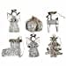 Heaven Sends Christmas Christmas Decorations Set of 6 Glass Christmas Tree Decorations