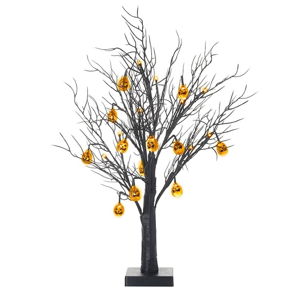 Heaven Sends Halloween Halloween Decoration Black Halloween Jack O Lantern Light Up Twig Tree