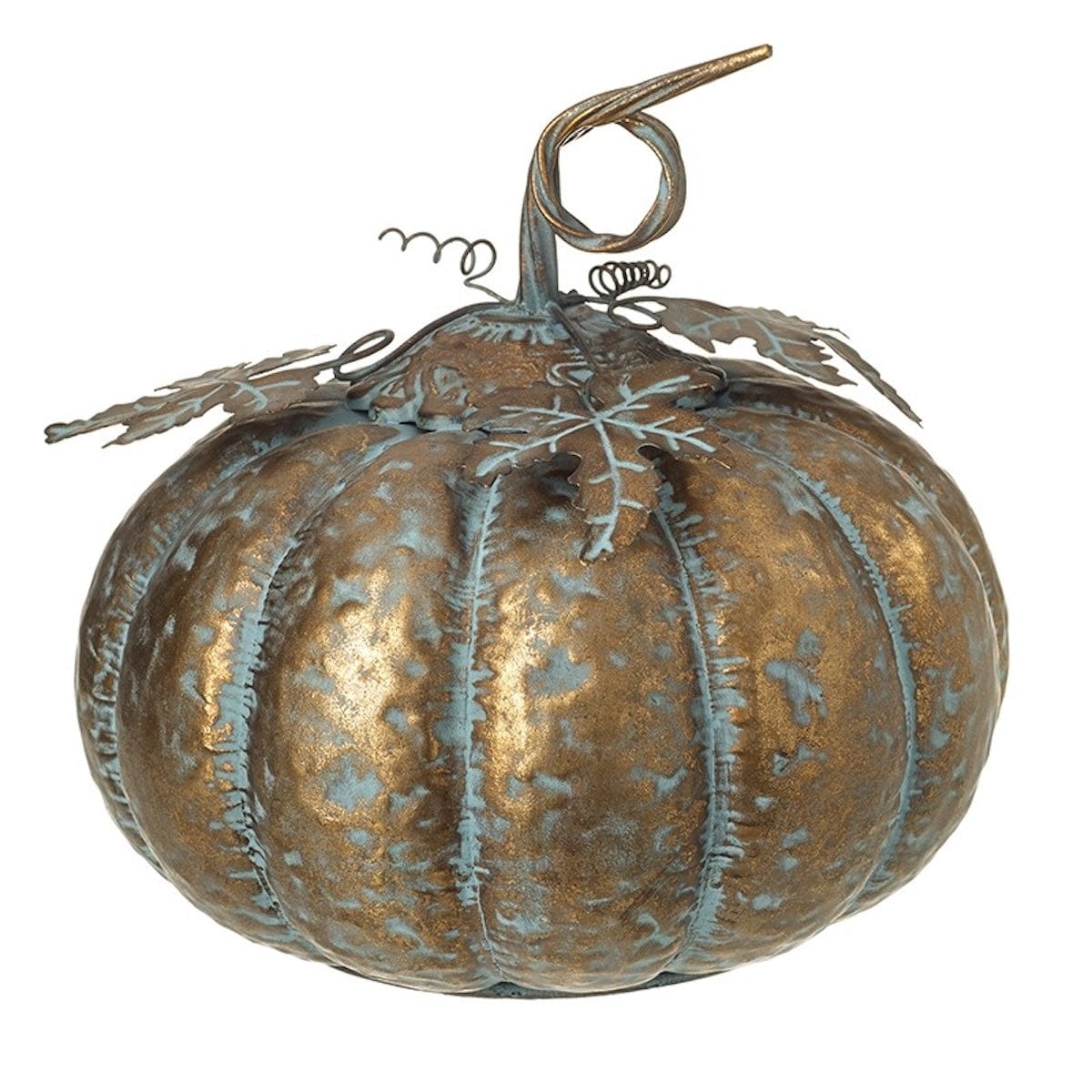 Heaven Sends Halloween Halloween Decoration Bronze Metal Pumpkin Ornament – Rustic Autumn Halloween Decoration