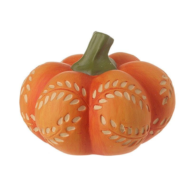 Ceramic Pumpkin with Patterns Halloween Decoration