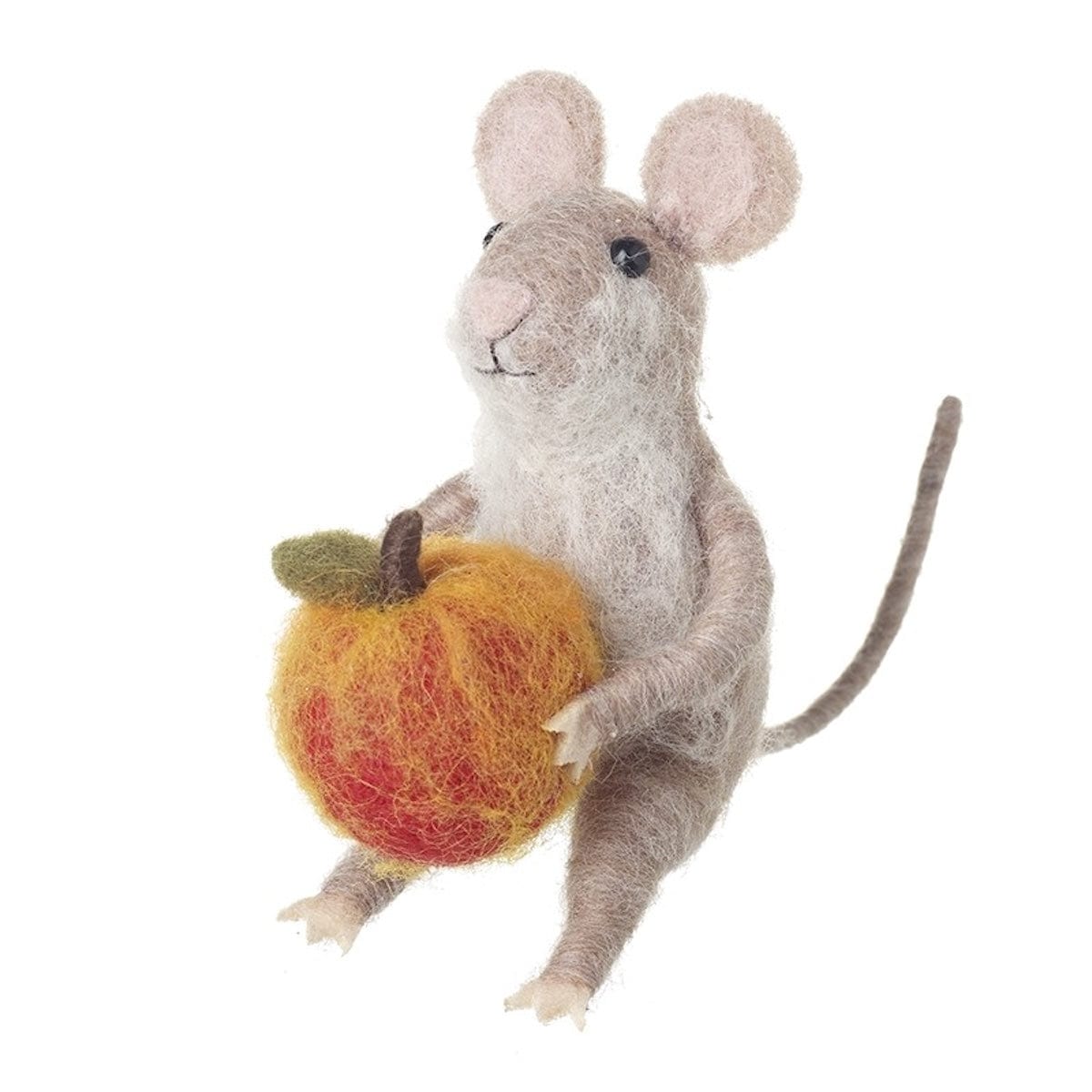 Heaven Sends Halloween Halloween Decoration Felt Mouse with Pumpkin Halloween Decoration