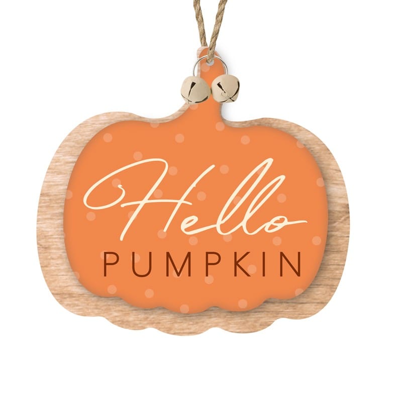 Heaven Sends Halloween Wall Signs & Plaques Hello Pumpkin Wooden Hanging Decoration