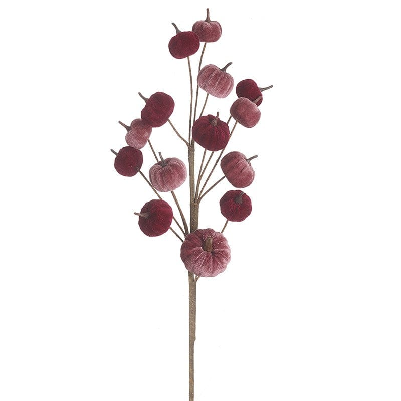 Heaven Sends Halloween Halloween Decoration Purple Velvet Pumpkin Stalk Halloween Decoration