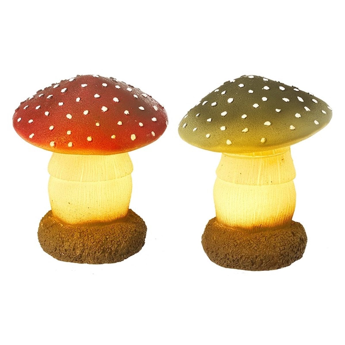Heaven Sends Halloween Halloween Decoration Set of 2 Light Up Toadstool Autumnal Decorations