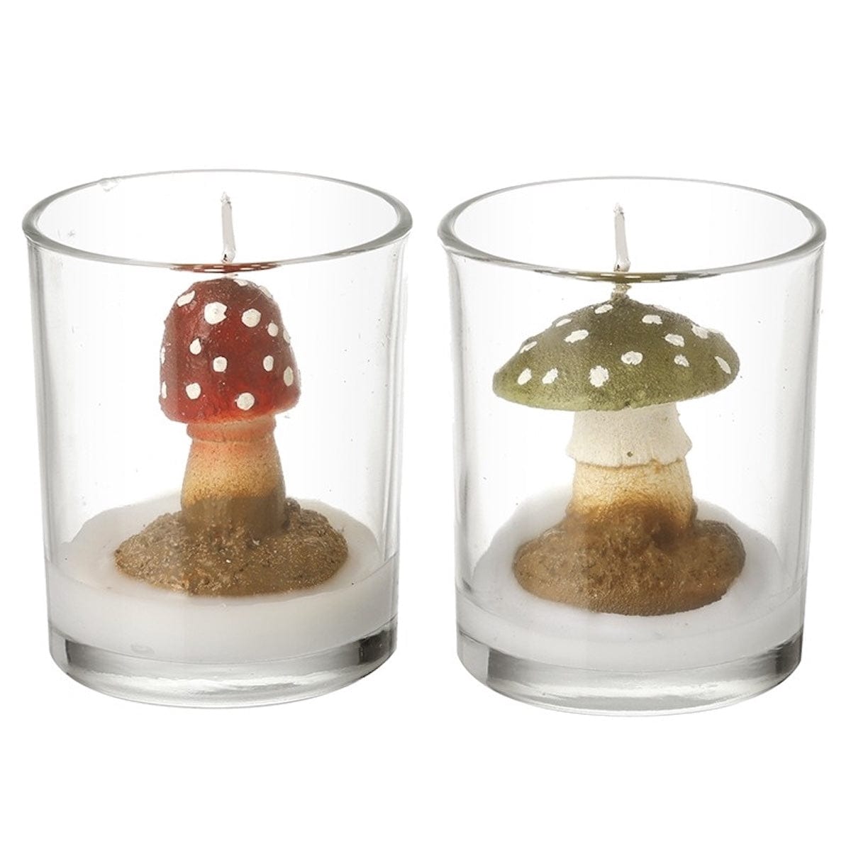 Heaven Sends Halloween Candles Set of 2 Toadstool Autumnal Candles