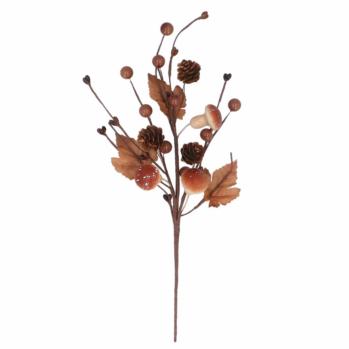 Heaven Sends Halloween Halloween Decoration Toadstool and Pinecone Autumnal Branch Decoration