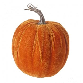 Velvet Orange Pumpkin Halloween Decoration