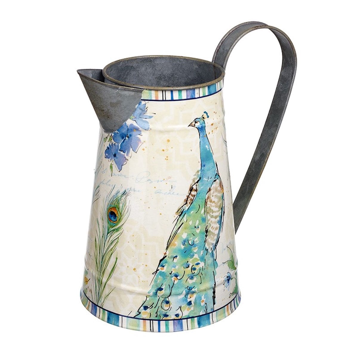 Heaven Sends Jugs Metal Peacock Design Jug