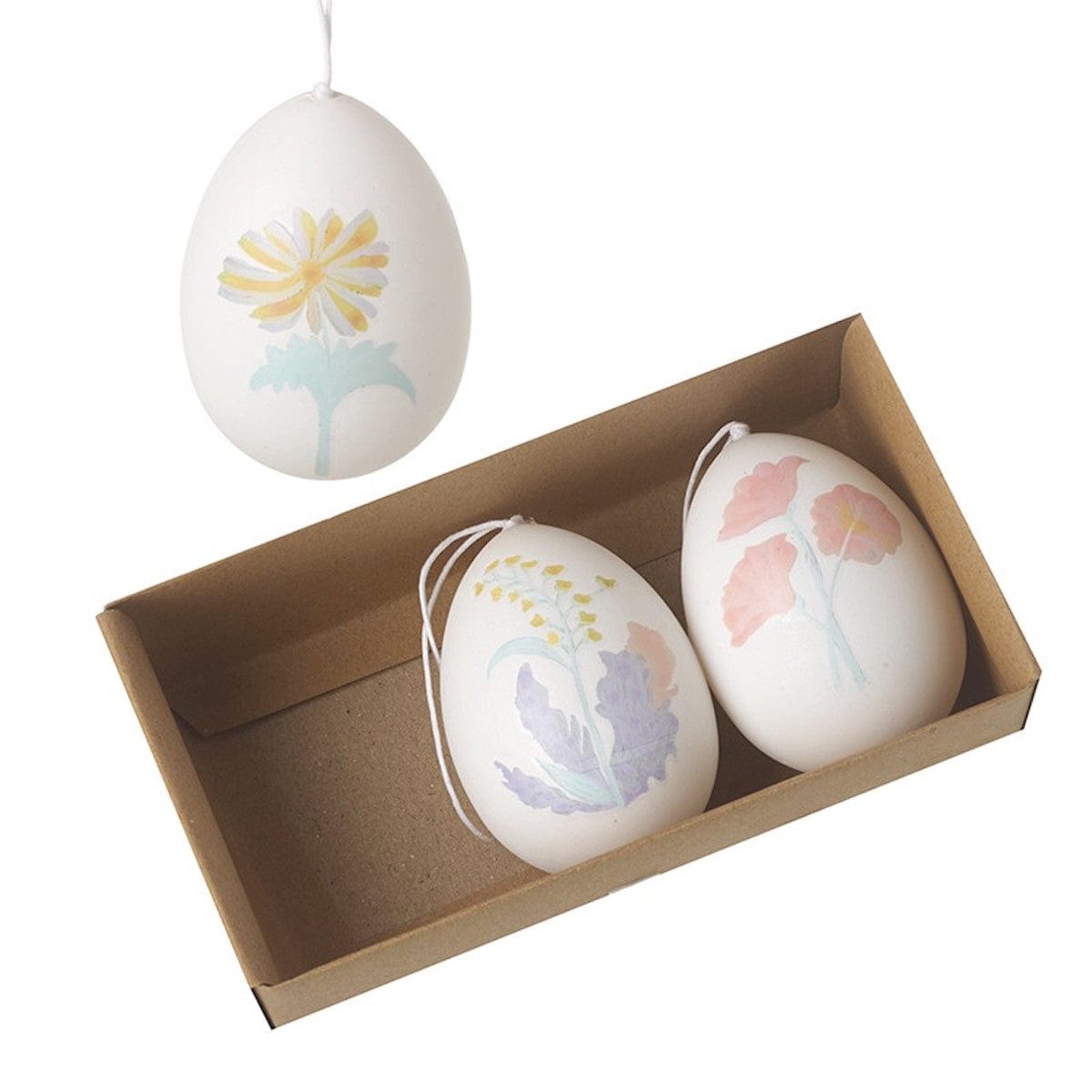 Heaven Sends Easter Decorations Set of 3 Floral Easter Egg Decorations