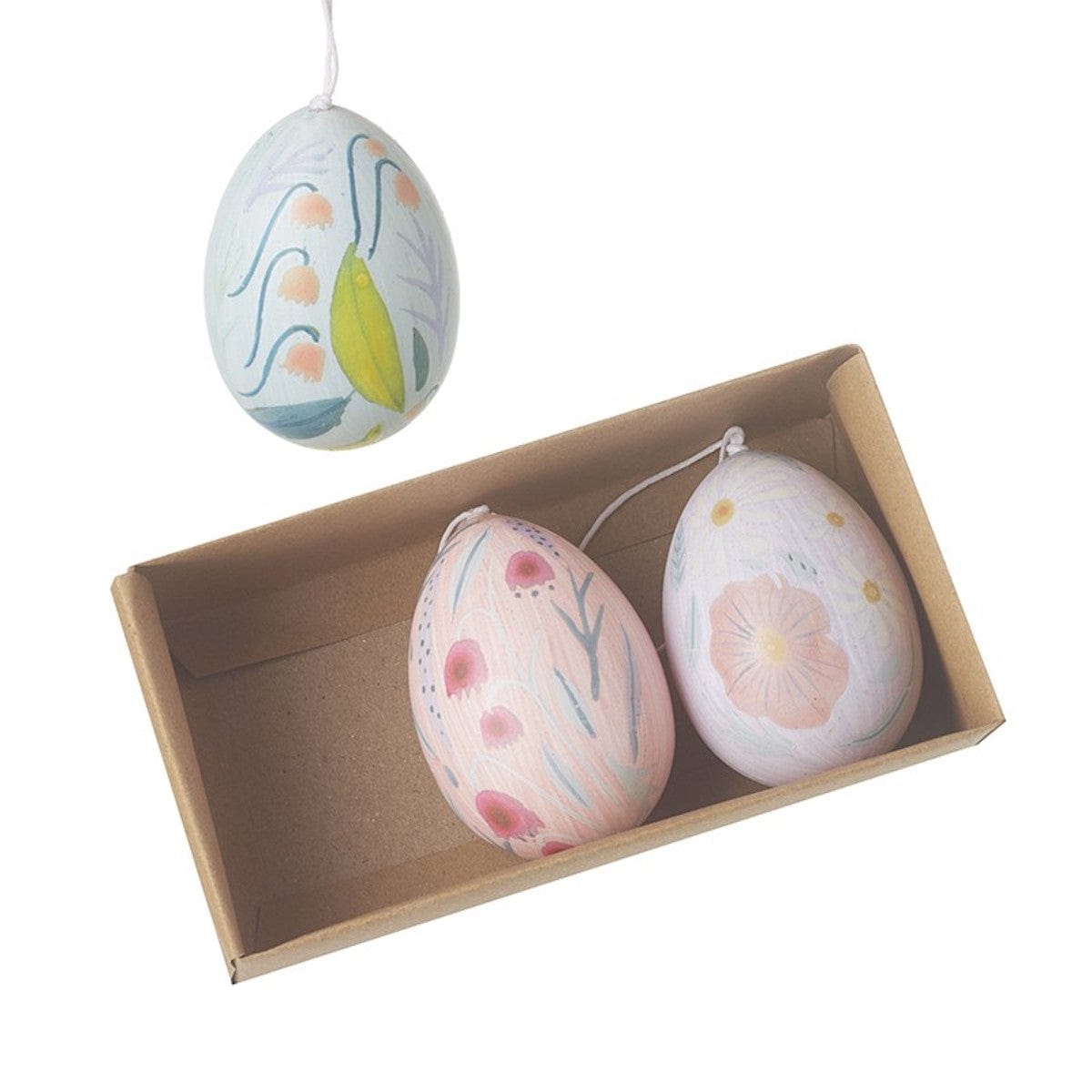 Heaven Sends Easter Decorations Set of 3 Patterned Easter Egg Decorations