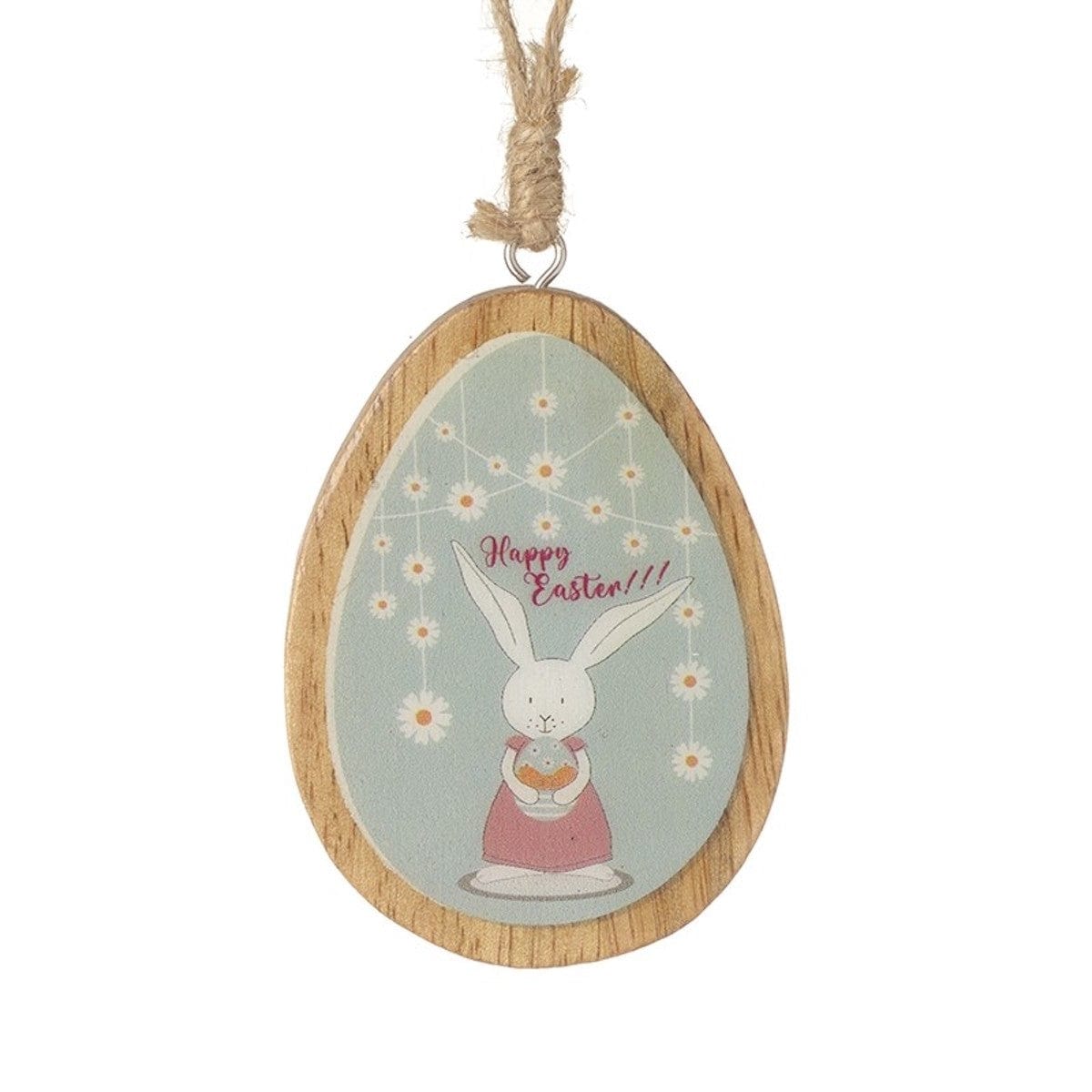 Heaven Sends Easter Decorations Wooden Small Happy Easter Egg Easter Decoration