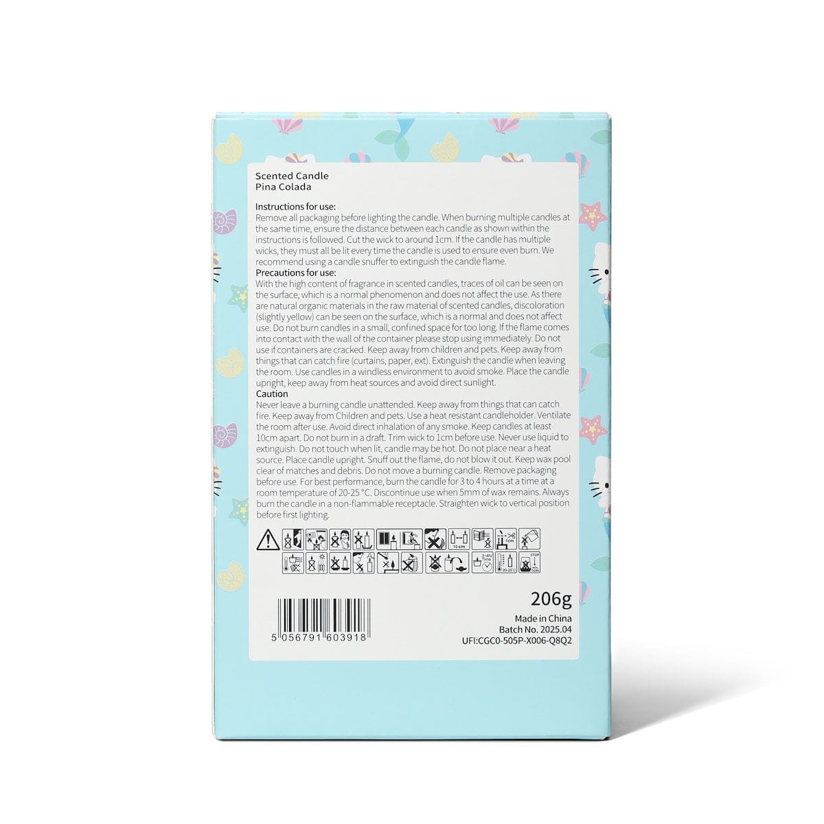 Hello Kitty Candles Pina Colada Scented Tropical Candle