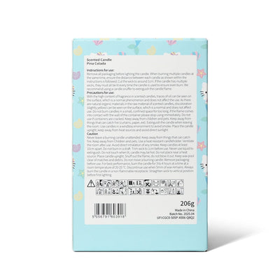 Hello Kitty Candles Pina Colada Scented Tropical Candle