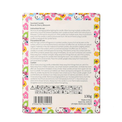 Hello Kitty Candles Rose and Cherry Blossom Flower Pot Candle