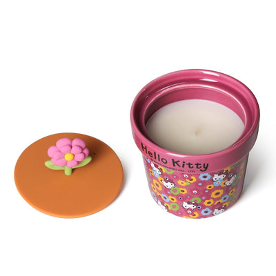 Hello Kitty Candles Rose and Cherry Blossom Flower Pot Candle