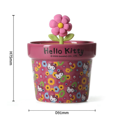 Hello Kitty Candles Rose and Cherry Blossom Flower Pot Candle