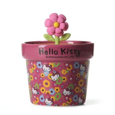 Hello Kitty Candles Rose and Cherry Blossom Flower Pot Candle