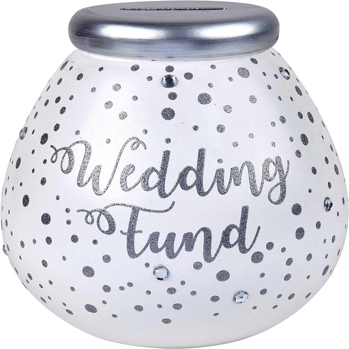 Joe Davies Money Pot Jewelled Wedding Fund Breakable Money Pot