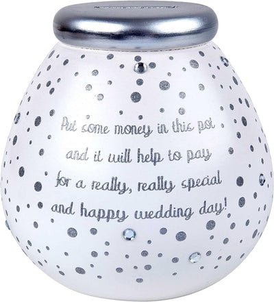 Joe Davies Money Pot Jewelled Wedding Fund Breakable Money Pot