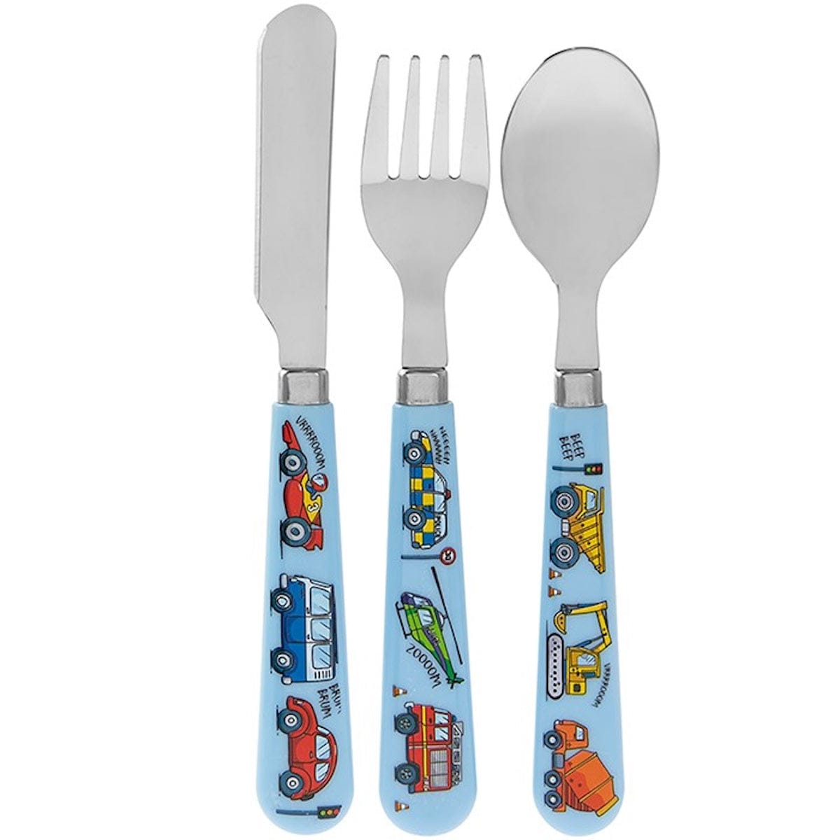 Joe Davies Novelty Gifts Lesser & Pavey Vehicle Design Children's Cutlery Set