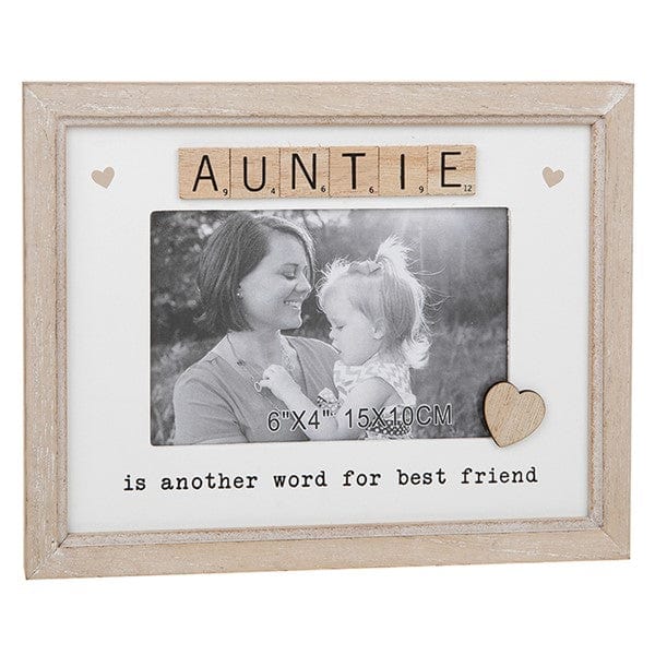 Joe Davies Photo Frames & Albums Scrabble Auntie Wooden Photo Frame