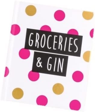 Joules Stationery Spotty Groceries and Gin Notebook