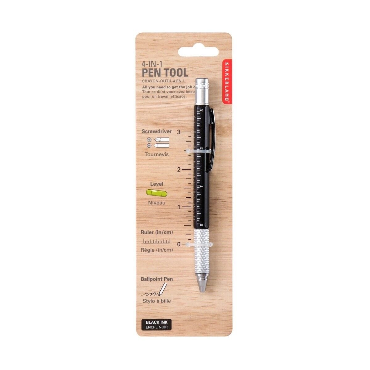 Kikkerland Stationery 4 in 1 Novelty Pen Tool