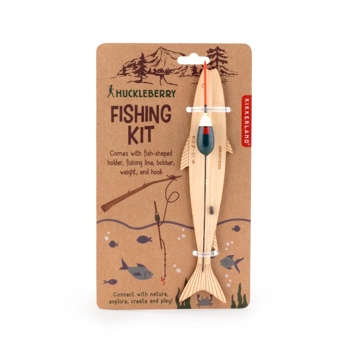 Kikkerland Childrens Toys and Games Make Your Own Fishing Rod Kit