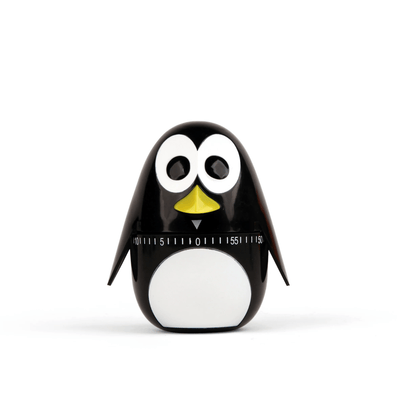 Kikkerland Clock Penguin Design Kitchen Timer
