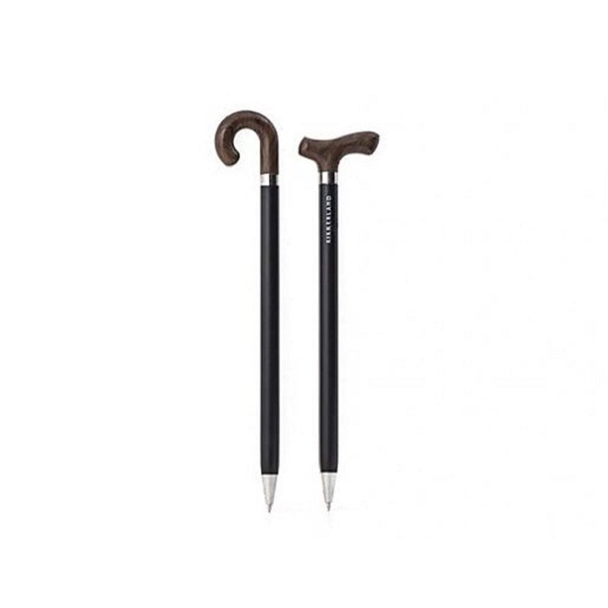 Kikkerland Stationery Set of 2 Old & Wise Walking Stick Pens
