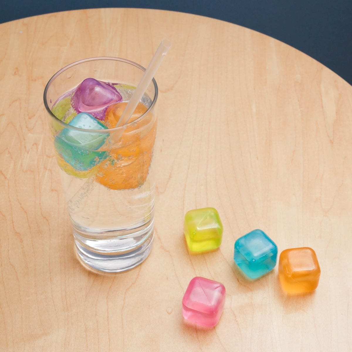 Kikkerland Kitchen Accessories Set of 30 Reusable Colourful Ice Cubes