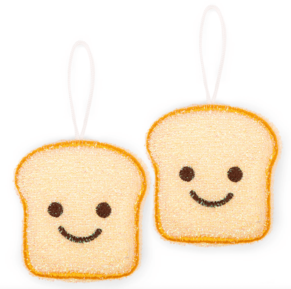 Kikkerland Kitchen Accessories Set of Two Toast Scrub Sponges