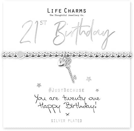 Life Charms Novelty Gifts 21st Birthday Key Design Bracelet