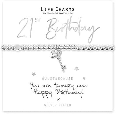 Life Charms Novelty Gifts 21st Birthday Key Design Bracelet