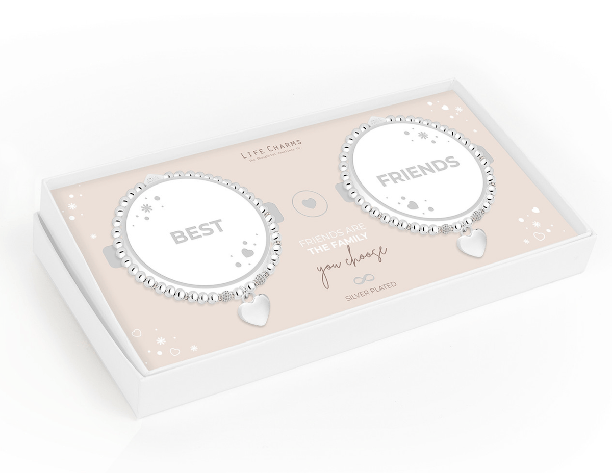 Life Charms Jewellery Best Friends Gift Boxed Set of Bracelets