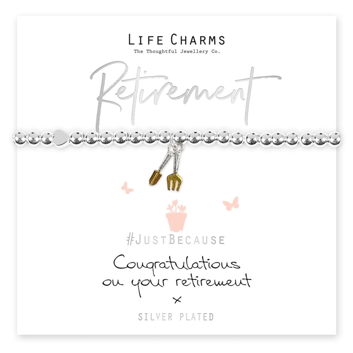 Life Charms Jewellery Enjoy Your Retirement Gift Boxed Bracelet