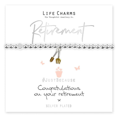 Life Charms Jewellery Enjoy Your Retirement Gift Boxed Bracelet