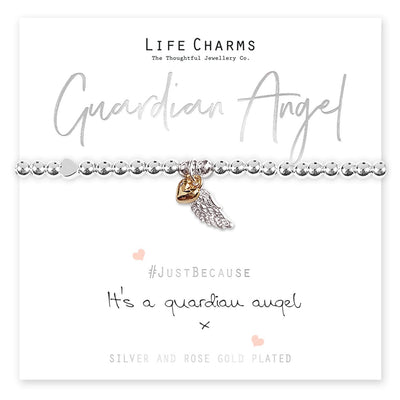 Life Charms Novelty Gifts Guardian Angel Wing Bracelet