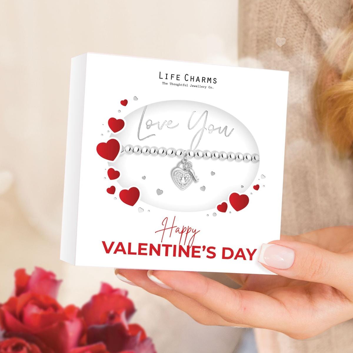 Life Charms Jewellery Happy Valentine's Day Love You Gift Boxed Bracelet