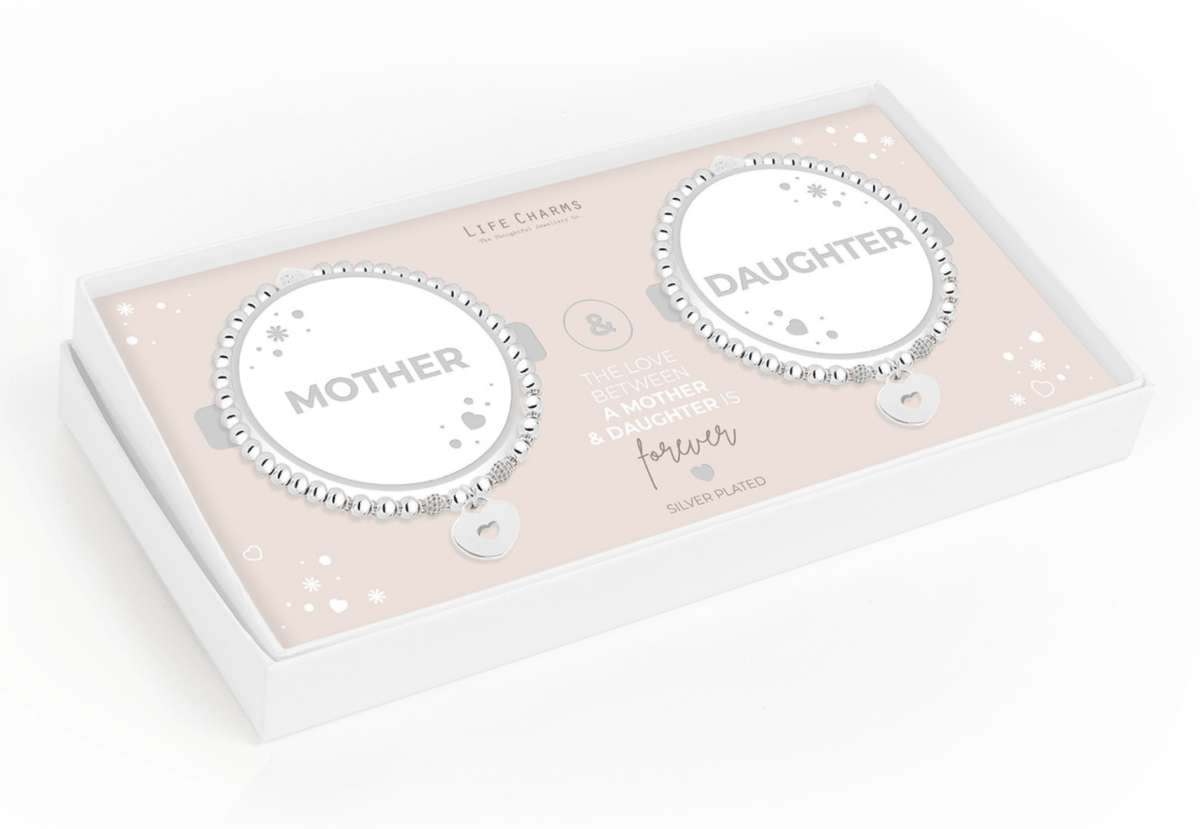 Life Charms Jewellery Mother and Daughter Gift Boxed Set of Bracelets